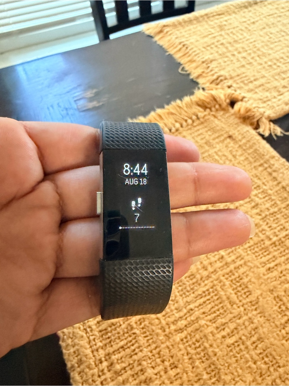 fitbit Black Activity Tracker with Textured Band
